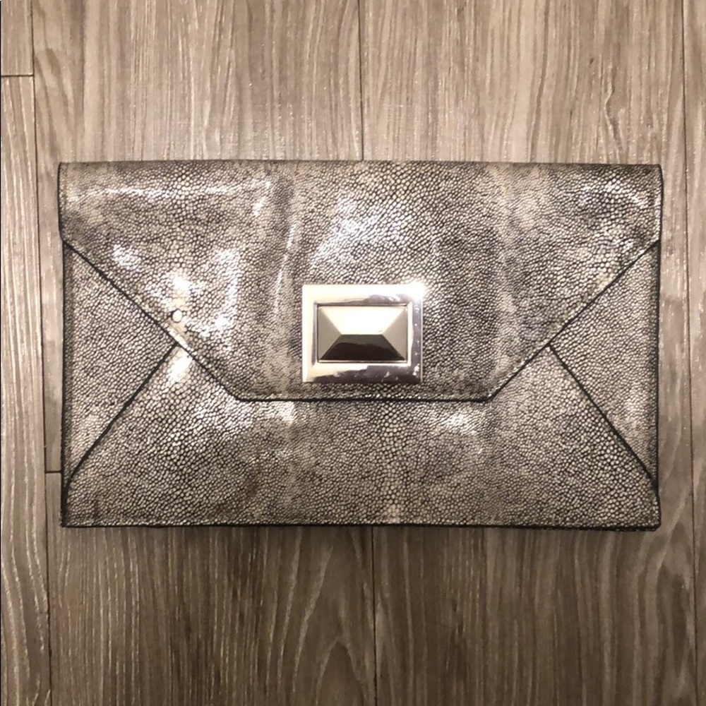 BCBGeneration snakeskin clutch